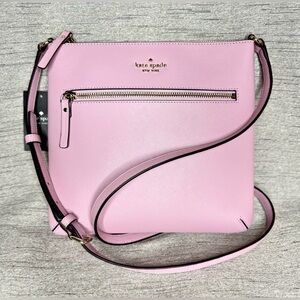 Kate Spade NWT Pink Laurel Way Rima Leather Crossbody - Retail $249 - 9.5” x 10”